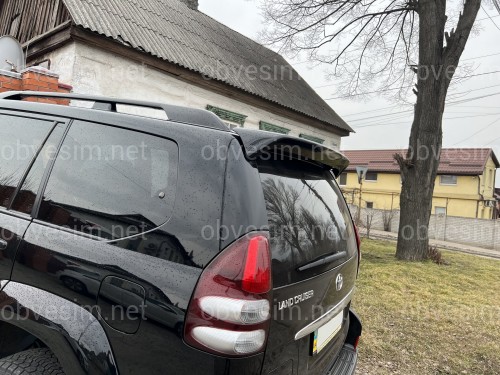 Спойлер на крышку багажника Toyota Land Cruiser Prado 120 2003-2009 цвет черный ABS пластик