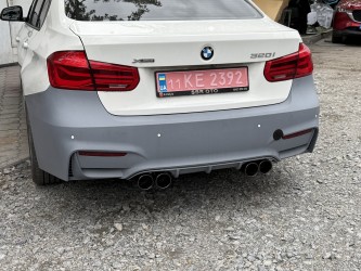 Насадки глушителя M3 стиль для BMW F30 (МОТОР N20) 2012-2018
