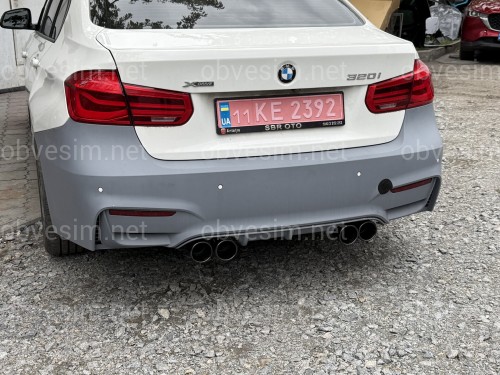 Насадки глушителя M3 стиль для BMW F30 (МОТОР N20) 2012-2018