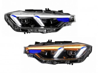Фары FULL LED 2 линзи для BMW 3 series F30 F31 2015-2018 ЛЕД В ЛЕД