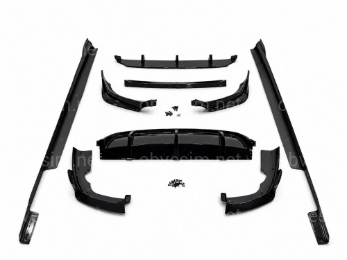 Комплект обвеса M paket Paradigm Black Knight для BMW X6 G06 2018-2022, цвет черный глянец