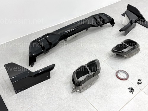 Комплект обвеса M paket LCI Paradigm для BMW X5 G05 2023+, цвет черный глянец