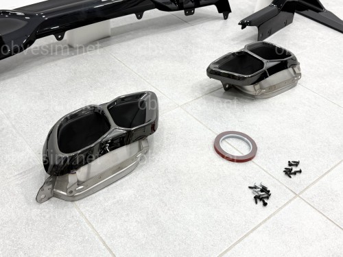 Комплект обвеса M paket LCI Paradigm для BMW X5 G05 2023+, цвет черный глянец
