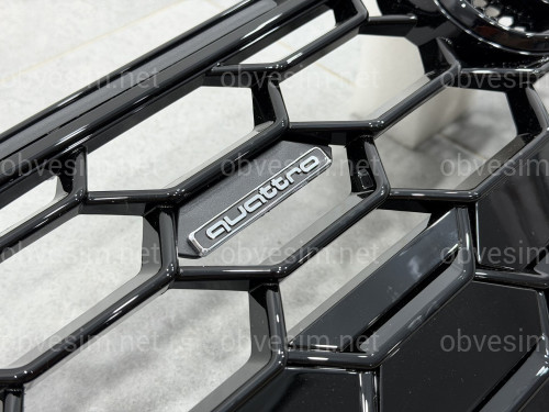 Решетка радиатора S-Line BLACK 8W6853651BJ Y9B для Audi А5 2020-2025