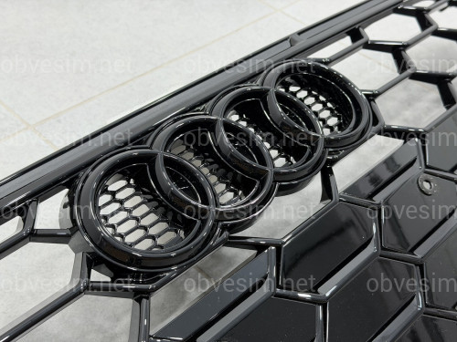 Решетка радиатора S-Line BLACK 8W6853651BJ Y9B для Audi А5 2020-2025