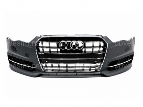 Бампер передний в сборе S-Line Audi A6 C7 2015-2017