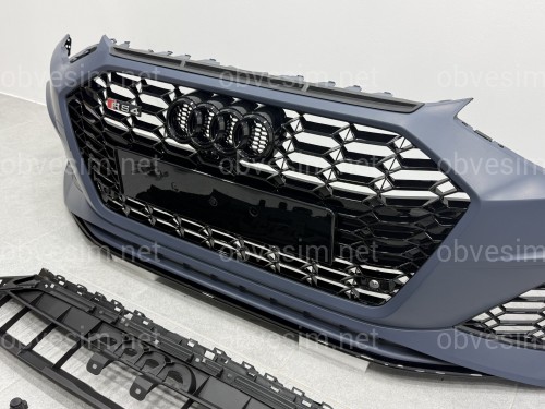 Бампер передний в стиле RS4 для Audi A4 2020-2023