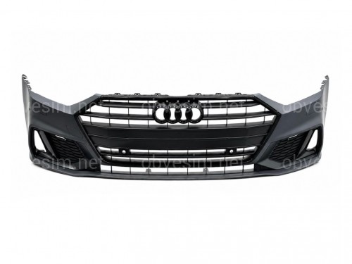 Бампер передний в сборе S-Line для Audi A7 C8 2020+