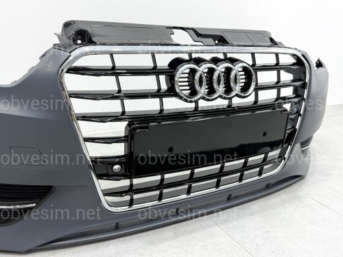Бампер передний в сборе S-Line для Audi A3 ХЕТЧБЕК 2014-2017