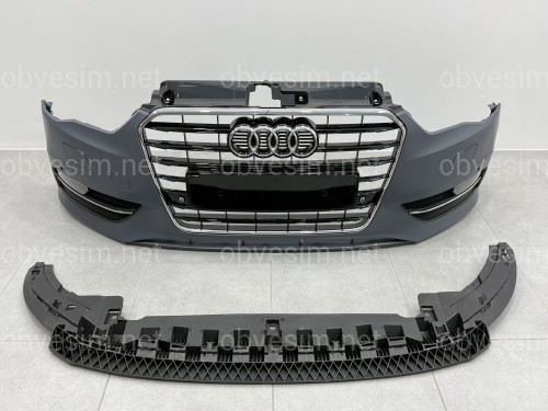 Бампер передний в сборе S-Line для Audi A3 ХЕТЧБЕК 2014-2017