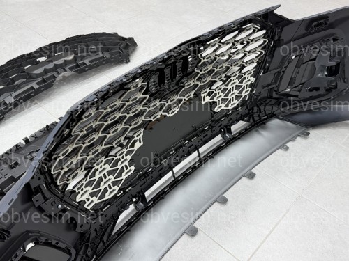 Бампер передний в сборе S-Line BLACK для Audi Q5 Sportback 2021-2024