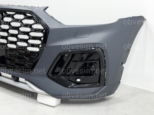 Бампер передний в сборе S-Line BLACK для Audi Q5 Sportback 2021-2024