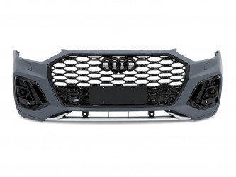 Бампер передний в сборе S-Line BLACK для Audi Q5 Sportback 2021-2024