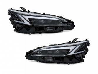 Full Led фары 3 линзы стиль 2025+ Lexus ES 2018+ комплект 2шт.