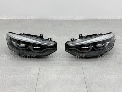 Фары FULL LED для BMW 4 series F32 F33 F36 F80 2016-2020 2шт. комплектные с блоками, КСЕНОН 6 PIN АПГРЕЙД В LED