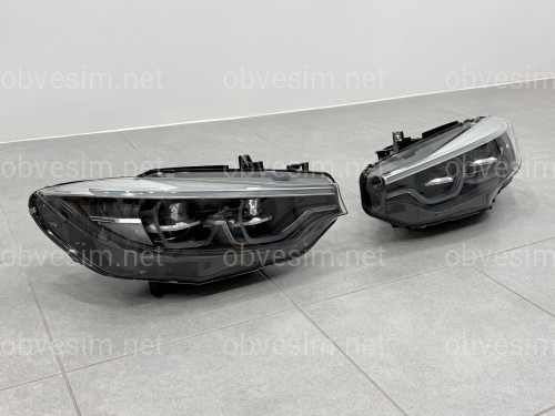 Фары FULL LED для BMW 4 series F32 F33 F36 F80 2016-2020 2шт. комплектные с блоками, КСЕНОН 6 PIN АПГРЕЙД В LED