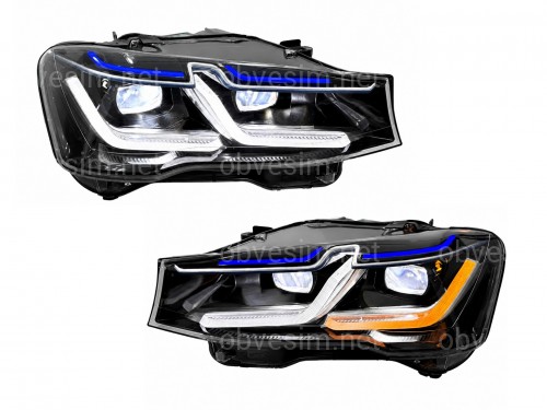 Фары стиль Laser для BMW X3 F25 / X4 F26 2014-2017 2шт. КСЕНОН в LED