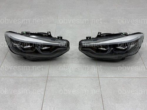 Фары FULL LED для BMW 4 series F32 F33 F36 F80 2013-2016 2шт. комплектные с блоками, КСЕНОН 7 PIN АПГРЕЙД В LED