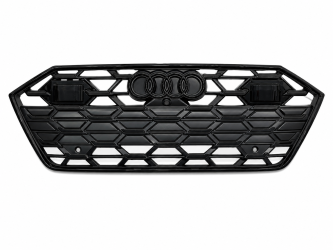 Решетка радиатора S-Line BLACK 4K8853651P Y9B для Audi A7 2017-2022