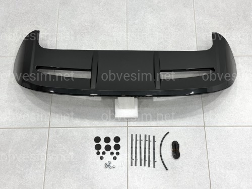 Спойлер козырек ST-Line Ford Fiesta хетчбек 2011-2017 ABS пластик, цвет черный глянец