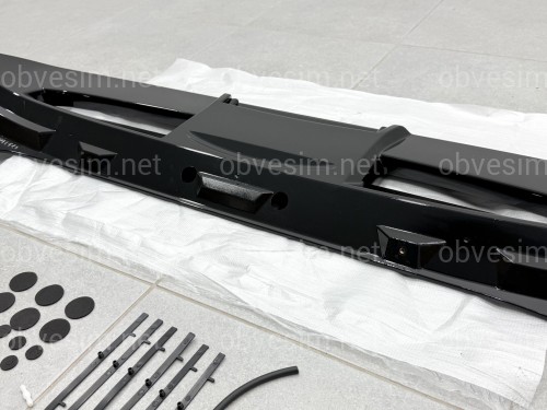 Спойлер козырек ST-Line Ford Fiesta хетчбек 2011-2017 ABS пластик, цвет черный глянец