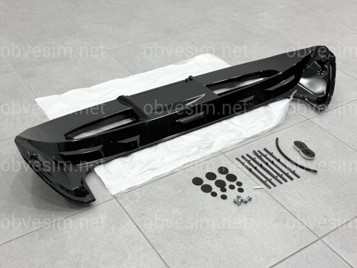 Спойлер козырек ST-Line Ford Fiesta хетчбек 2011-2017 ABS пластик, цвет черный глянец