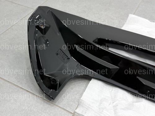 Спойлер козырек ST-Line Ford Fiesta хетчбек 2011-2017 ABS пластик, цвет черный глянец