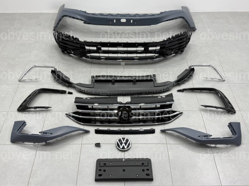 Передний бампер в сборе R-Line для Volkswagen Tiguan 2022-2024
