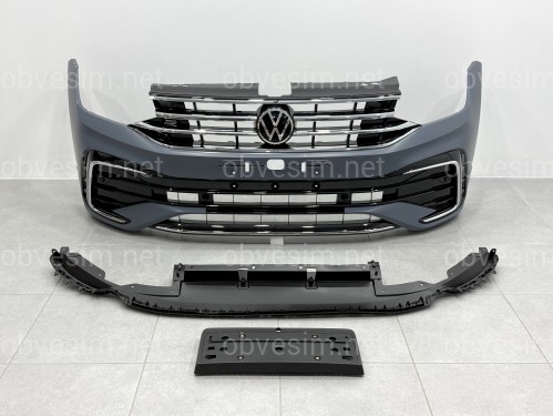 Передний бампер в сборе R-Line для Volkswagen Tiguan 2022-2024