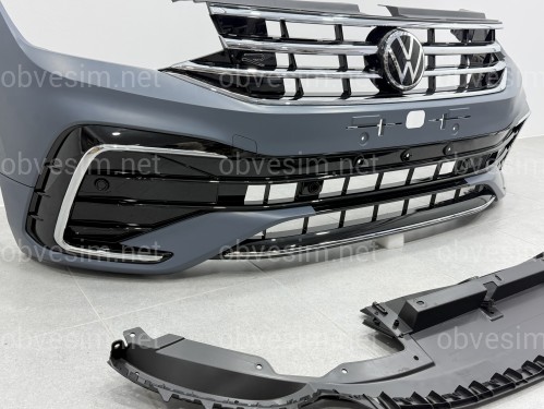 Передний бампер в сборе R-Line для Volkswagen Tiguan 2022-2024