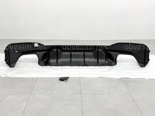 Диффузор накладка заднего бампера M5 Competition F90 для BMW 5 series G30 2017-2023 К БАМПЕРУ М ПАКЕТ, черный глянец