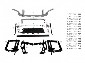Панель передняя в сборе для BMW X5 G05