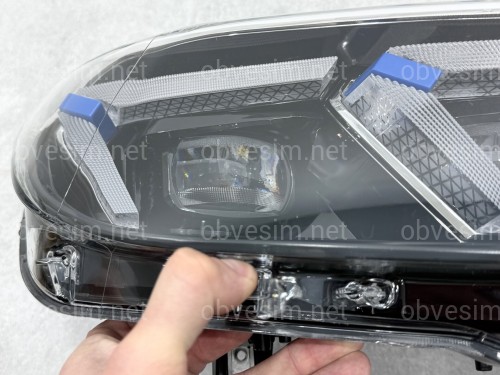 Фары FULL LED 2 линзы BMW 3 series F30 F31 2012-2018 2шт, ГАЛОГЕН В ЛЕД