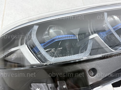 Фары в стиле LASER для BMW 4 series F32 F33 F36 F80 2016-2020 2шт. комплектные с блоками, КСЕНОН 6 PIN В LED