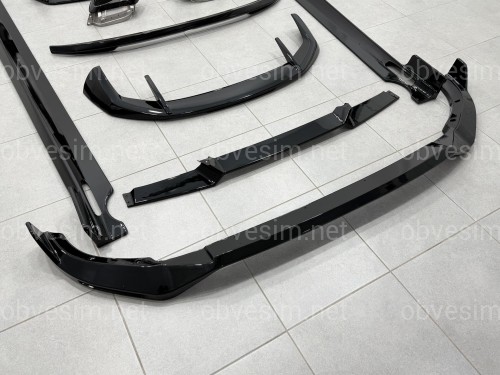 Комплект обвеса с насадками Paradigma LCI BMW X7 G07 2023+, черный глянец