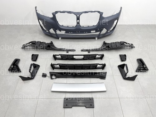 Передний бампер M paket в сборе для BMW X3 G01 X4 G02 2022-2025