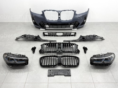 Рестайлинг комплект обвеса M paket LCI 2022+ для BMW X4 G02 2018-2021