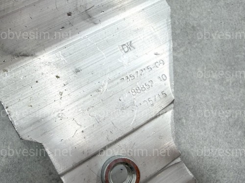 Кронштейн усилителя бампера левый 51117357215 для BMW 5 series G30 G31
