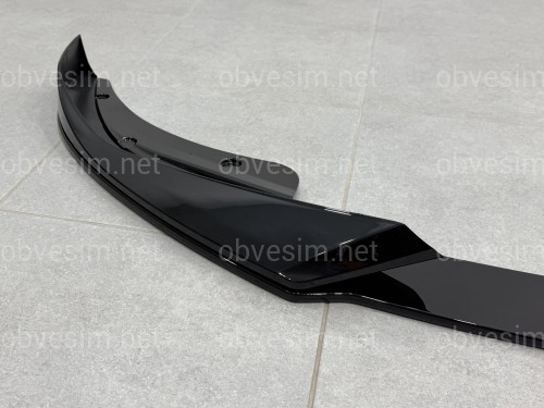 Юбка переднего бампера AC Schnitzer BMW 4 series G22 2020+ ABS пластик, черный глянец