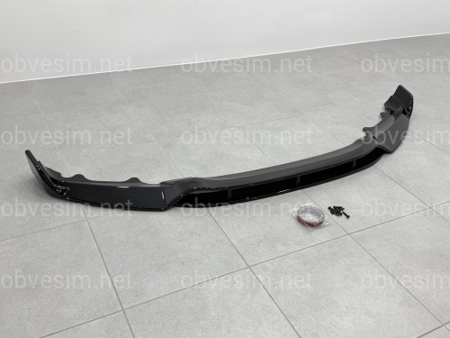 Юбка переднего бампера Paradigma BMW X6 F16 2013-2018, цвет черный глянец