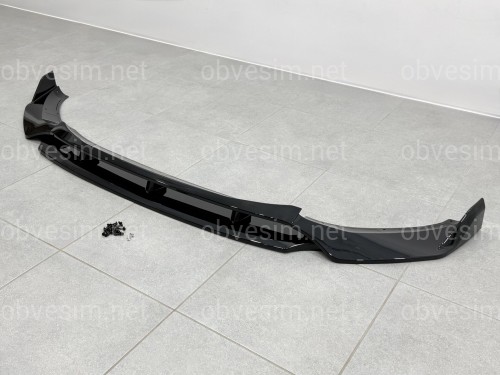 Юбка переднего бампера M-Performance для BMW X3 G01 / X4 G02 2018-2021 ABS пластик, черный глянец