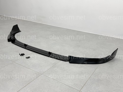Юбка переднего бампера M-Performance для BMW X1 U11 U12 2022- ABS пластик, черный глянец