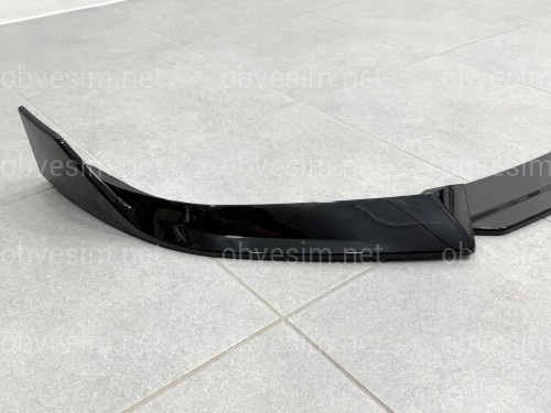 Юбка переднего бампера M-Performance для BMW X1 U11 U12 2022- ABS пластик, черный глянец
