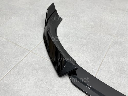 Юбка переднего бампера M-Performance для BMW X1 U11 U12 2022- ABS пластик, черный глянец