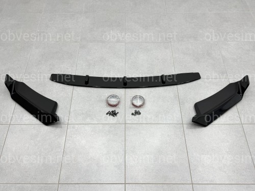 Юбка переднего бампера для BMW X5M F85 X5 F15 2013-2018, цвет черный глянец
