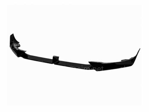 Юбка переднего бампера M paket LCI Paradigm Black Knight для BMW X6 G06 2023+, цвет черный глянец