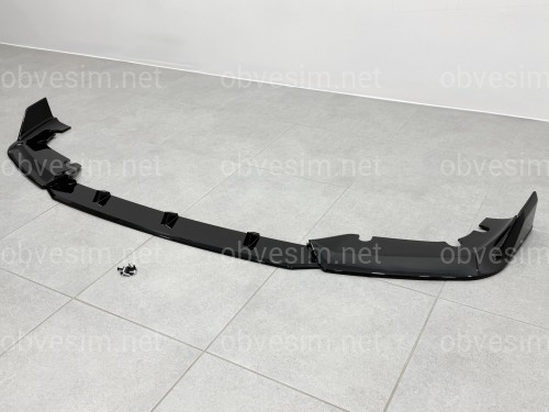 Юбка переднего бампера для BMW X5M G05 F95 2019-2022 ABS пластик, черный глянец