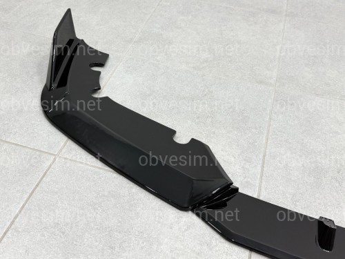 Юбка переднего бампера для BMW X5M G05 F95 2019-2022 ABS пластик, черный глянец