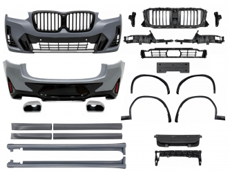 Обвес M paket LCI для BMW X4 G02 2022-2024 (бампера в сборе, арки, пороги, молдинги, вых. трубы)