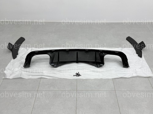 Накладки диффузора заднего бампера для BMW X5M F85 2014-2018 ABS пластик, черный глянец